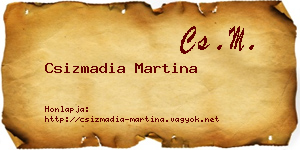 Csizmadia Martina névjegykártya